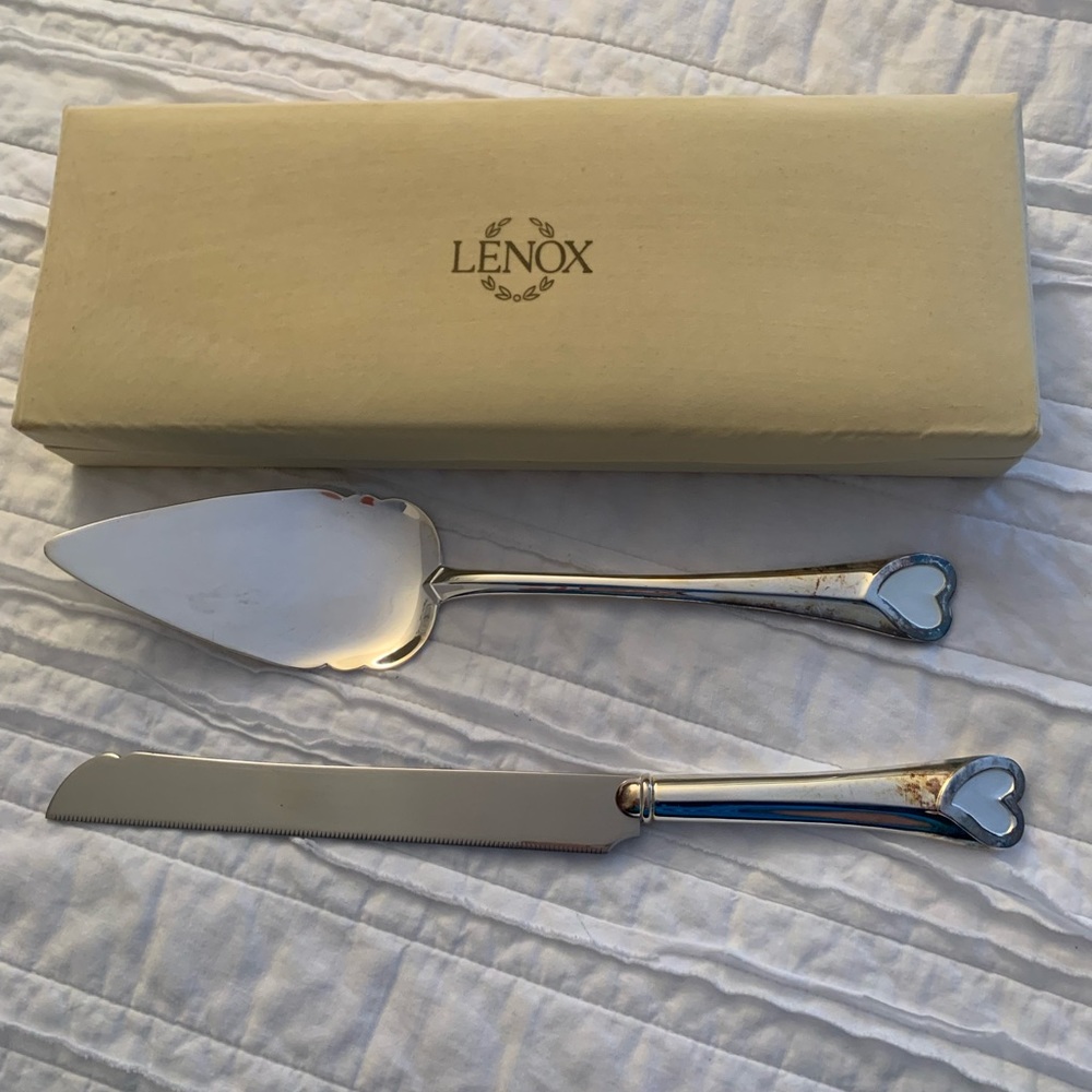Lenox cake knife set